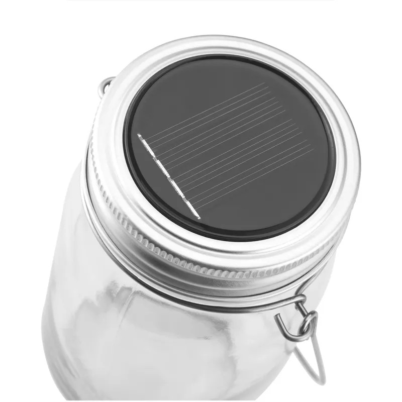 Glaslykta med solceller 