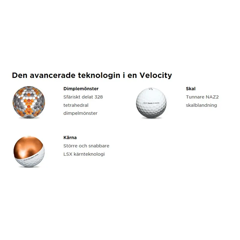 Golfbollar Titleist Velocity