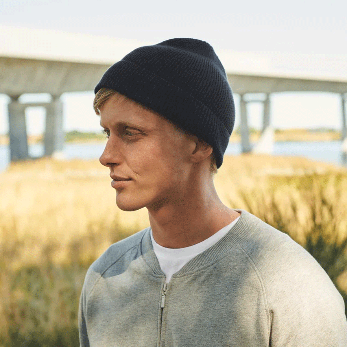 Neutral Rib Beanie Fairtrade