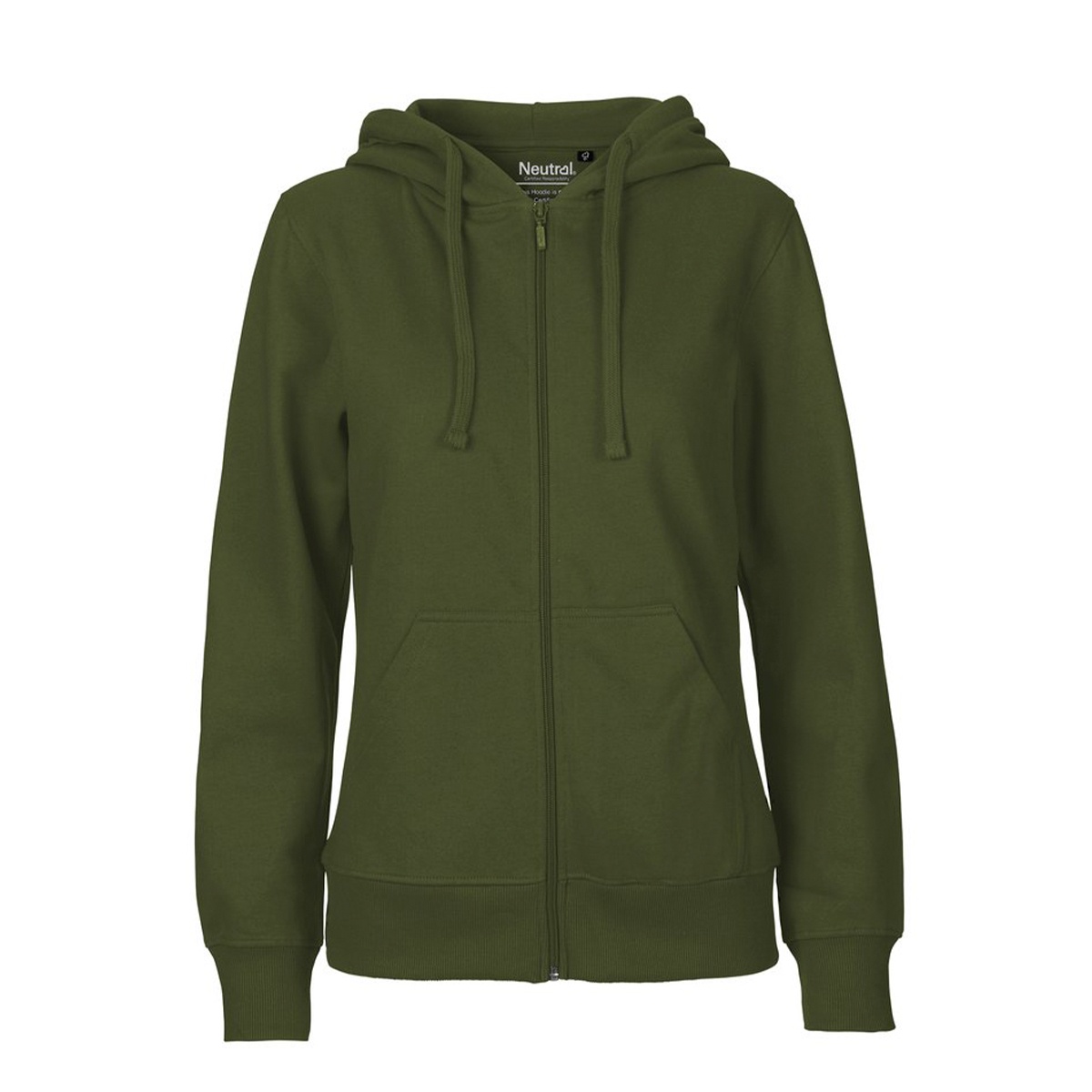 Neutral Ladies Zip Hoodie