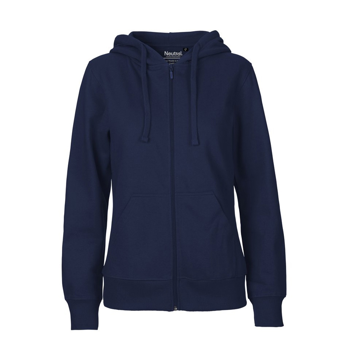 Neutral Ladies Zip Hoodie