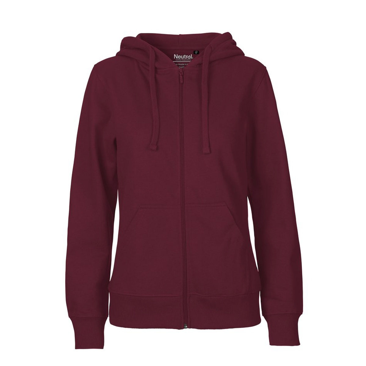 Neutral Ladies Zip Hoodie