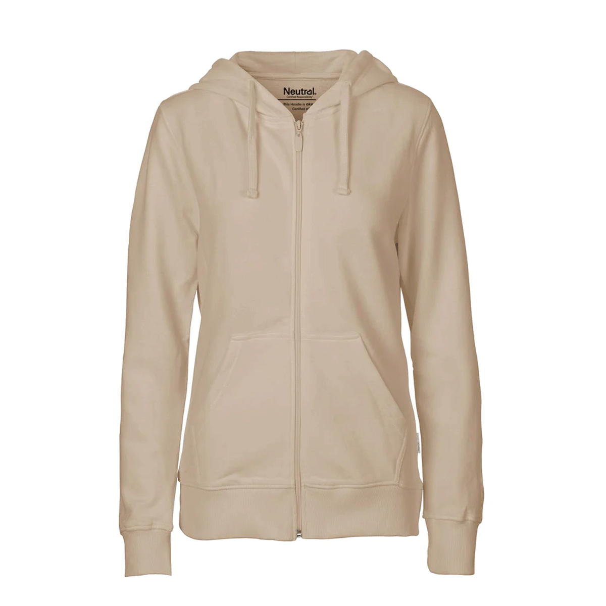 Neutral Ladies Zip Hoodie