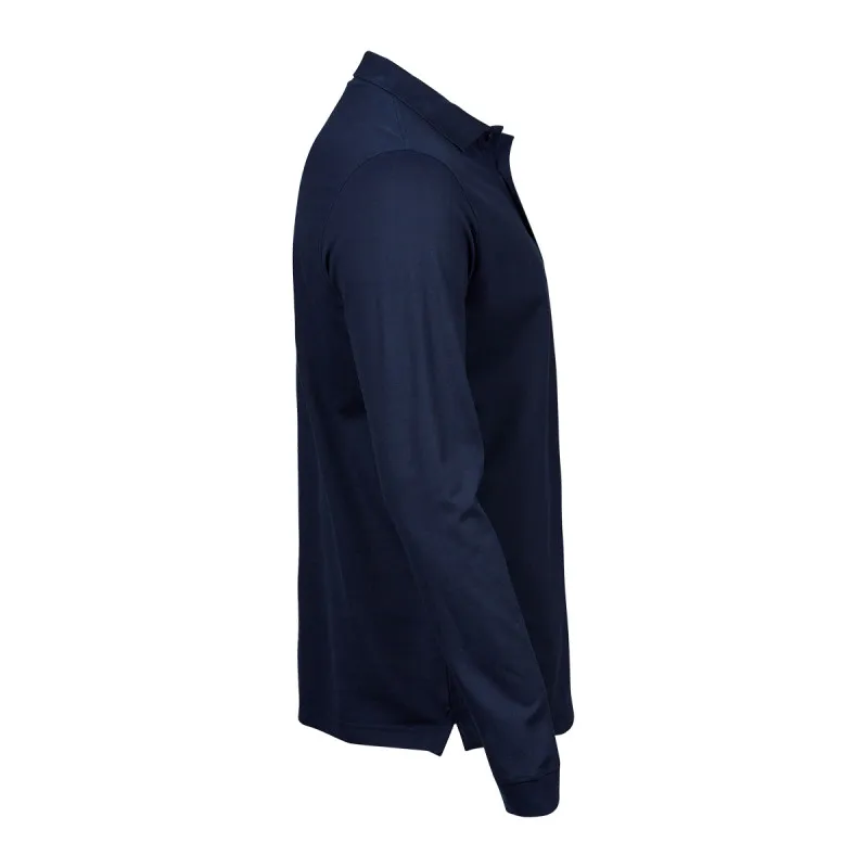 Luxury Stretch Long Sleeve Polo 