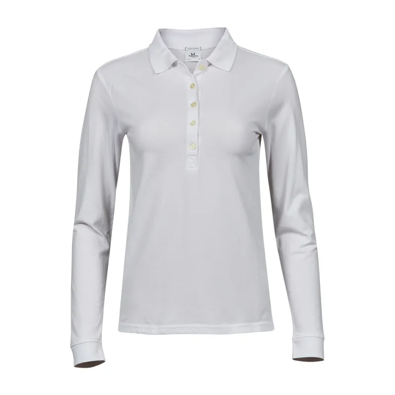 Women's Luxury Stretch Long Sleeve Polo