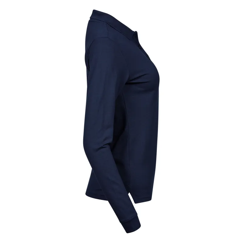 Women's Luxury Stretch Long Sleeve Polo