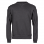 Ribbed interlock crew neck 