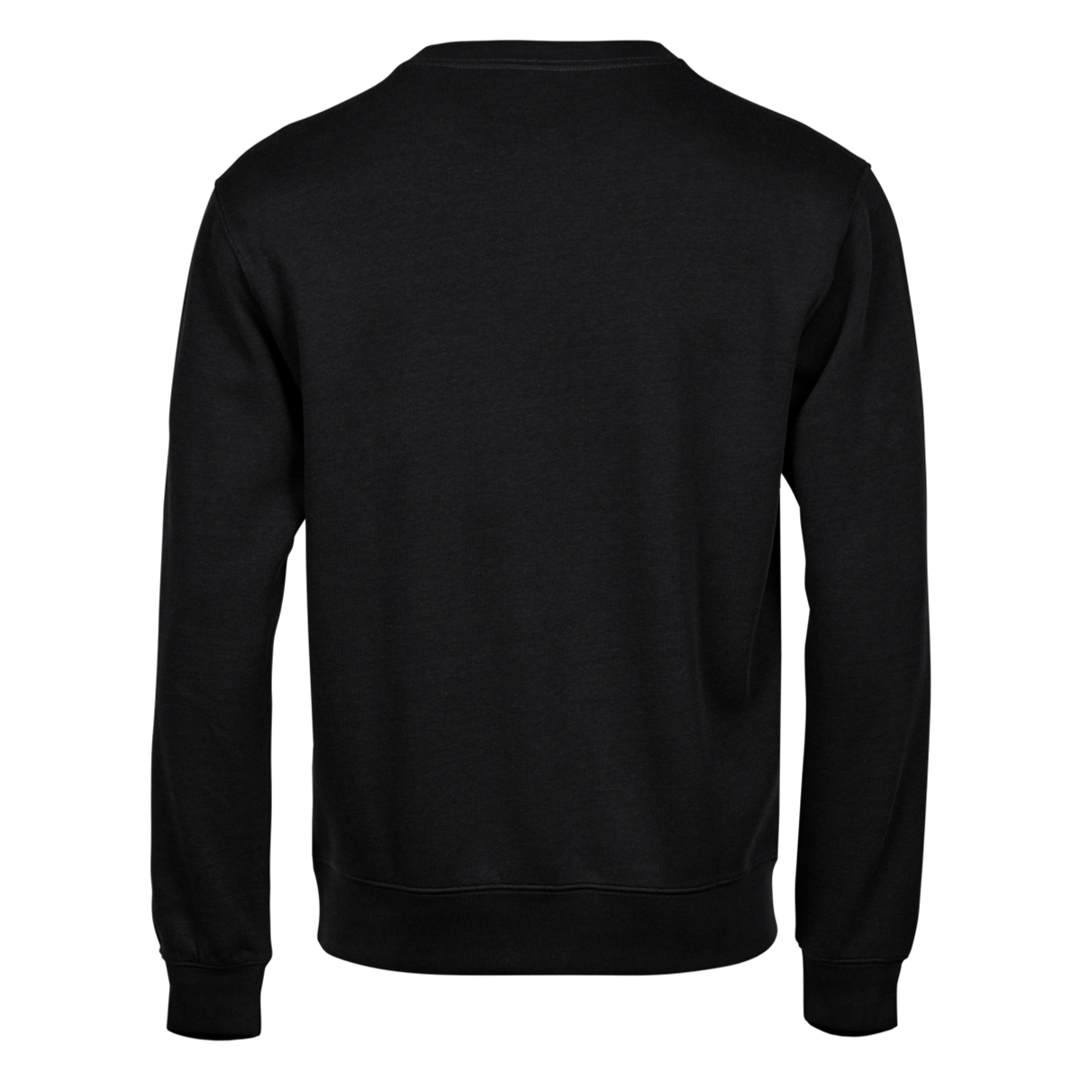 Ribbed interlock crew neck 