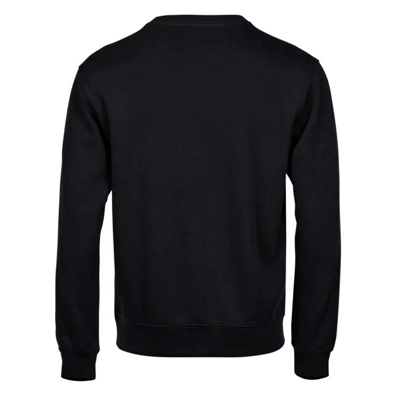 Ribbed interlock crew neck 