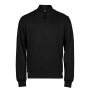 Ribbed interlock half zip