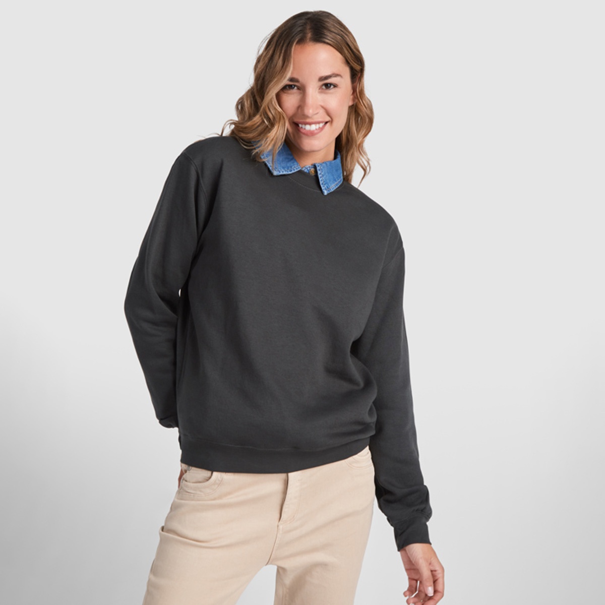 Sweatshirt Solid Unisex 