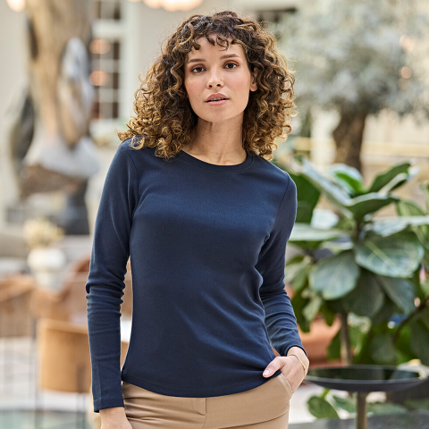 Women's Long Sleeve Interlock Tee