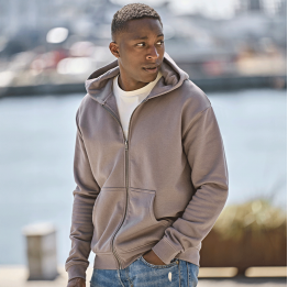 Unlabeled Hooded Full Zip Sweatshirt