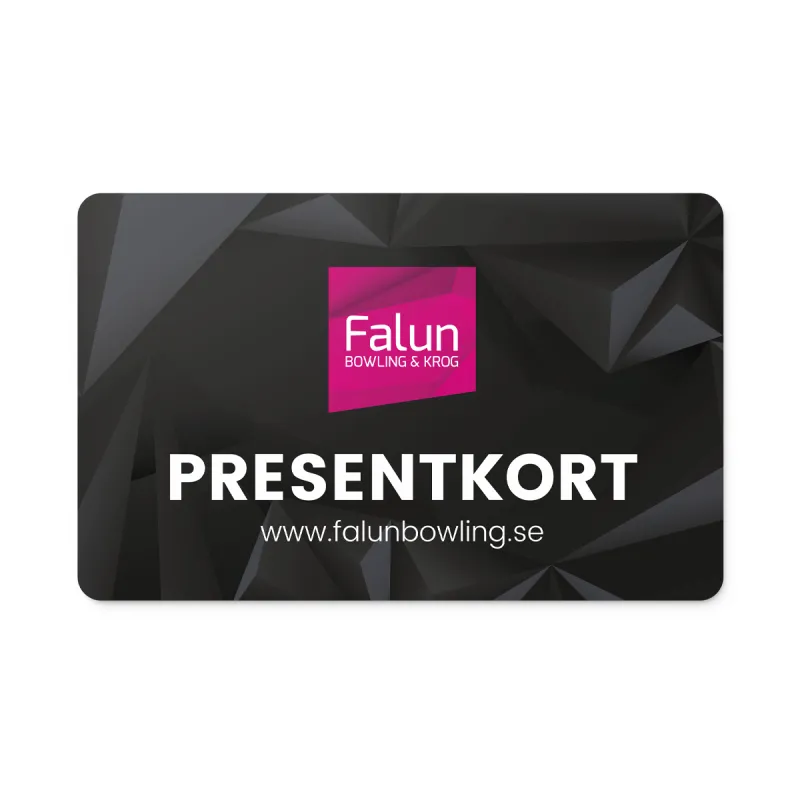 Presentkort med tryck